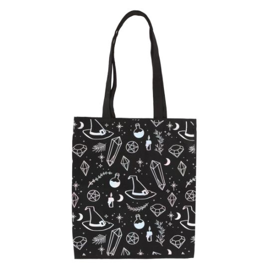 Picture of Crystal Witch Print Polycotton Tote Bag