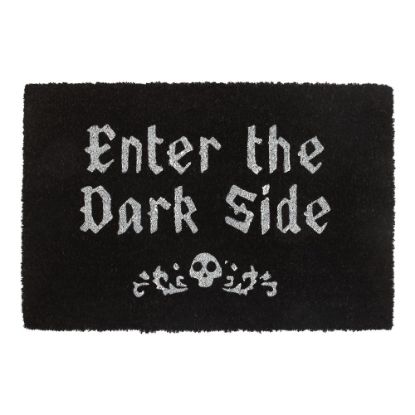 Picture of Black Enter The Dark Side Coir Doormat