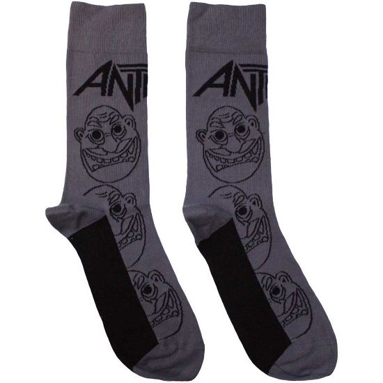 Picture of Anthrax Unisex Ankle Socks: Faces Pattern Mono (UK Size 7 - 11)