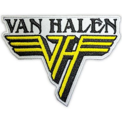 Picture of Van Halen Woven Patch: Text & Yellow Logo (Standard) 