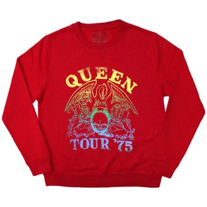 Picture of Queen Unisex Sweatshirt: Tour '75 Crest Oversized