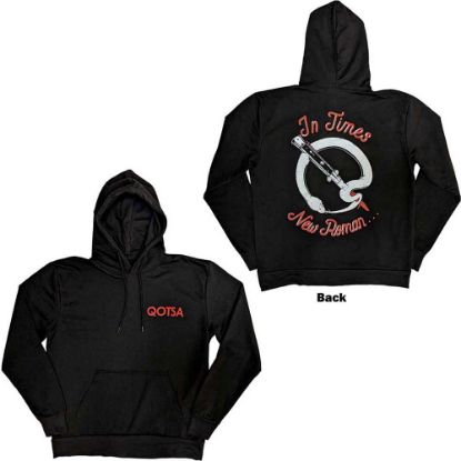 Picture of Queens Of The Stone Age Unisex Pullover Hoodie: Snake Logo Back Print