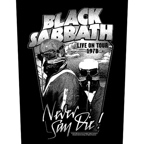 Picture of Black Sabbath Back Patch: Never Say Die