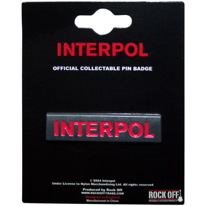 Picture of Interpol Pin Badge: Text Logo