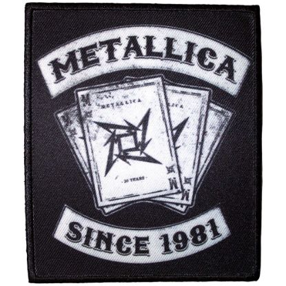 Picture of Metallica Printed Patch: 30th Anniversary Playing Card (Standard) 