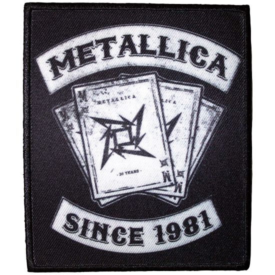 Picture of Metallica Printed Patch: 30th Anniversary Playing Card (Standard) 