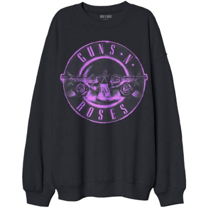 Picture of Guns N' Roses Unisex Sweatshirt: Pink Bullet Oversized