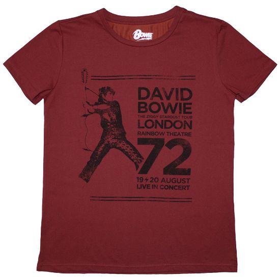 Picture of David Bowie Ladies T-Shirt: Rainbow Theatre