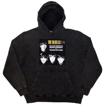 Picture of The Beatles Unisex Pullover Hoodie: VJ Secret Sleeve Wash Collection