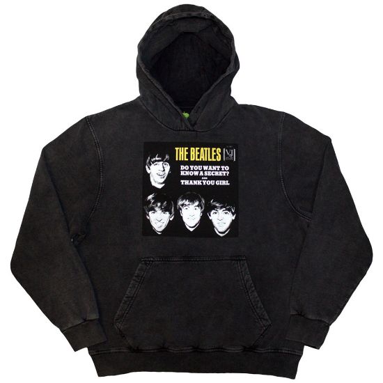Picture of The Beatles Unisex Pullover Hoodie: VJ Secret Sleeve Wash Collection