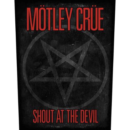 Picture of Motley Crue Back Patch: Shout At The Devil Pentagram