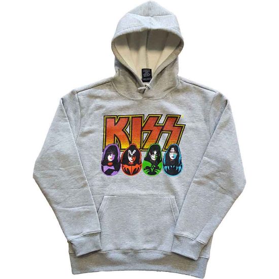 Picture of KISS Unisex Pullover Hoodie: Logo, Faces & Icons