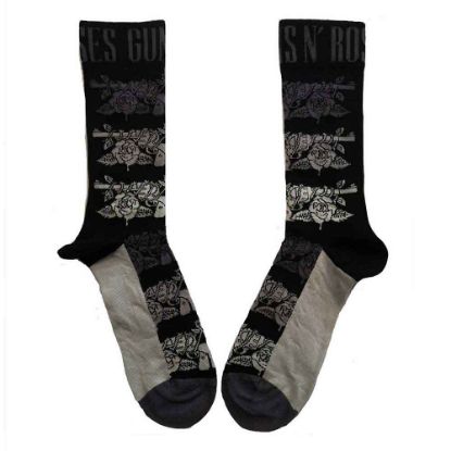 Picture of Guns N' Roses Unisex Ankle Socks: Monochrome Pistols (UK Size 7 - 11)
