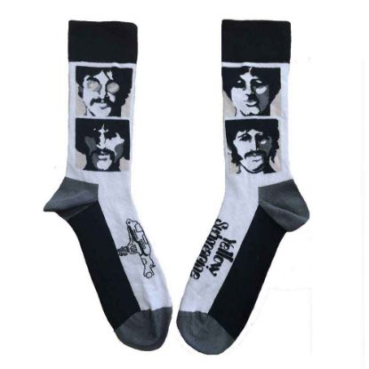 Picture of The Beatles Unisex Ankle Socks: Yellow Submarine Sea of Science Faces Mono (UK Size 7 - 11)