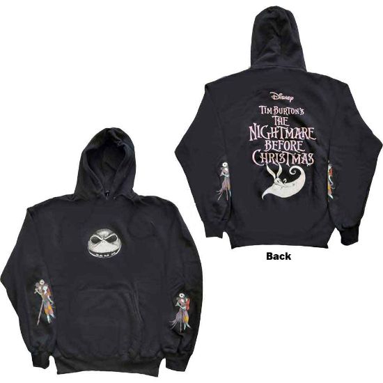 Picture of The Nightmare Before Christmas Unisex Pullover Hoodie: Jack & Sally Dancing Back & Sleeve Print