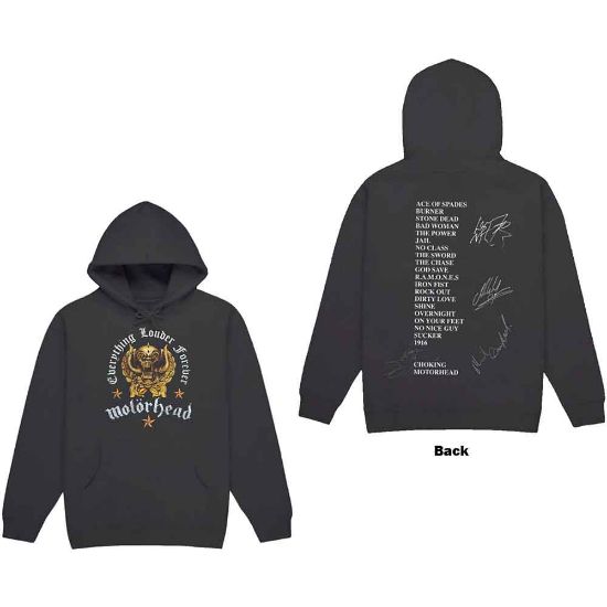 Picture of Motorhead Unisex Pullover Hoodie: Everything Louder Forever Back Print