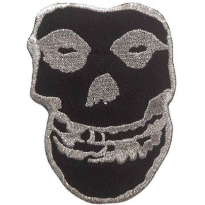 Picture of Misfits Woven Patch: Inverted Silver Skull (Standard) 