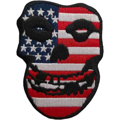 Picture of Misfits Woven Patch: USA Skull (Standard) 