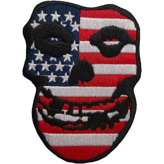 Picture of Misfits Woven Patch: USA Skull (Standard) 