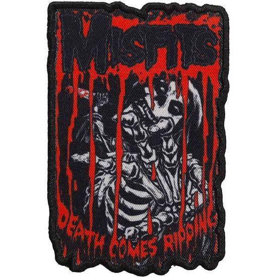Picture of Misfits Printed Patch: Death Comes Ripping (Standard) 