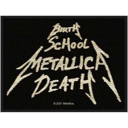 Picture of Metallica Woven Patch: Birth, School, Metallica, Death (Standard)