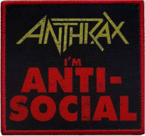 Picture of Anthrax Printed Patch: Anti-Social (Standard) 