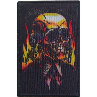 Picture of Megadeth Printed Patch: Flaming Vic (Standard) 