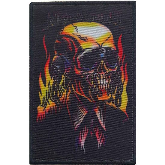 Picture of Megadeth Printed Patch: Flaming Vic (Standard) 