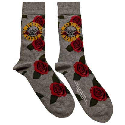 Picture of Guns N' Roses Unisex Ankle Socks: Bullet Roses (UK Size 7 - 11)