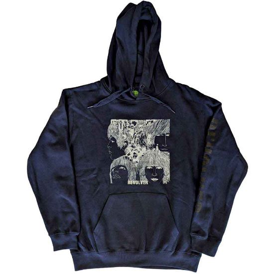Picture of The Beatles Unisex Pullover Hoodie: Reverse Revolver Sleeve Print