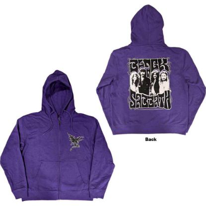Picture of Black Sabbath Unisex Zipped Hoodie: Henry Pocket Logo Back Print