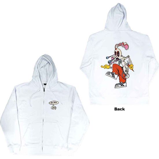 Picture of Blink-182 Unisex Zipped Hoodie: Roger Rabbit Back Print