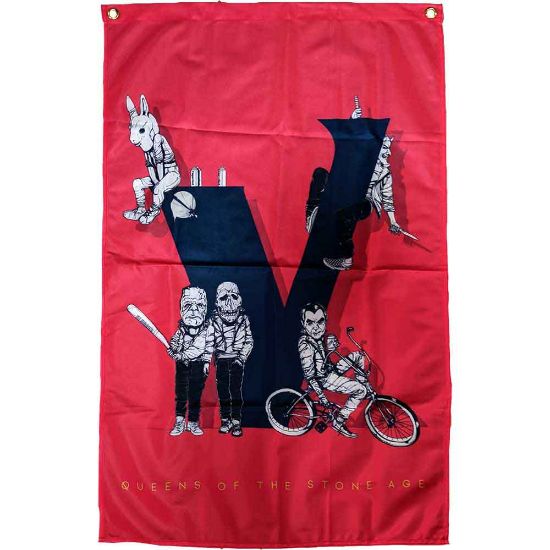 Picture of Queens Of The Stone Age Textile Poster: Villains Ex-Tour