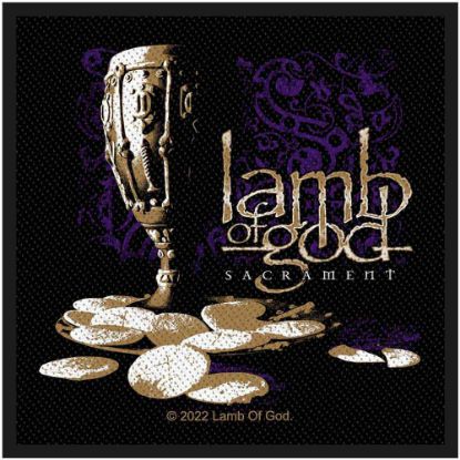 Picture of Lamb Of God Woven Patch: Sacrament (Standard)