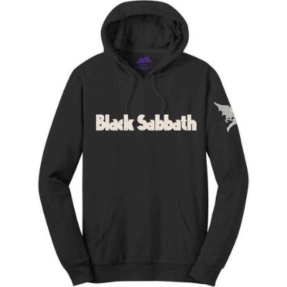 Picture of Black Sabbath Unisex Pullover Hoodie: Logo & Daemon Applique