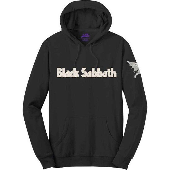 Picture of Black Sabbath Unisex Pullover Hoodie: Logo & Daemon Applique