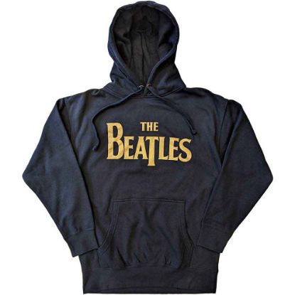 Picture of The Beatles Unisex Pullover Hoodie: Gold Drop T Logo
