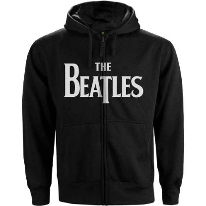 Picture of The Beatles Unisex Zipped Hoodie: Drop T Logo