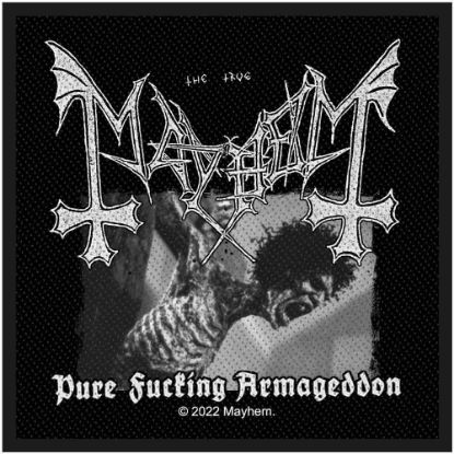 Picture of Mayhem Woven Patch: Pure Fucking Armageddon (Standard)