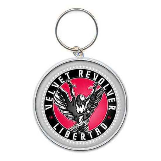 Picture of Velvet Revolver Keychain: Circle Logo (Enamel In-fill)