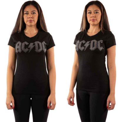Picture of AC/DC Ladies T-Shirt: Logo Embellished