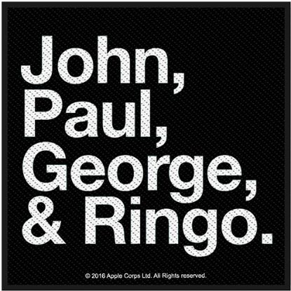 Picture of The Beatles Woven Patch: Jon, Paul, George & Ringo (Standard)