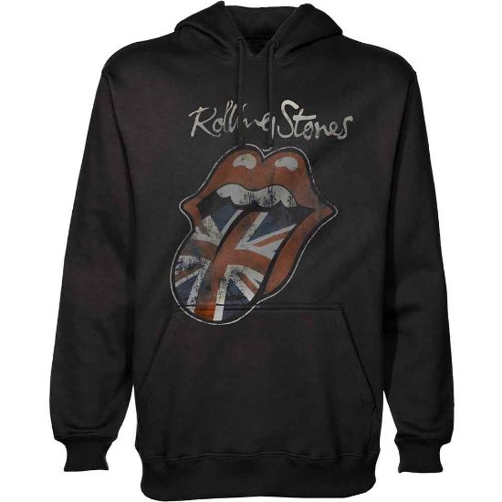 Picture of The Rolling Stones Unisex Pullover Hoodie: Union Jack Tongue