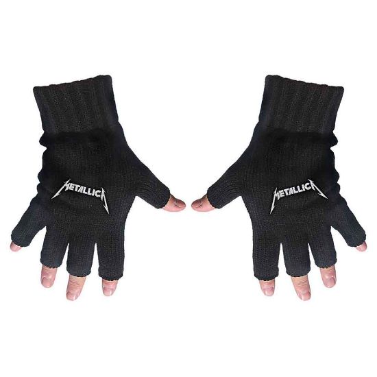 Picture of Metallica Unisex Fingerless Gloves: Logo