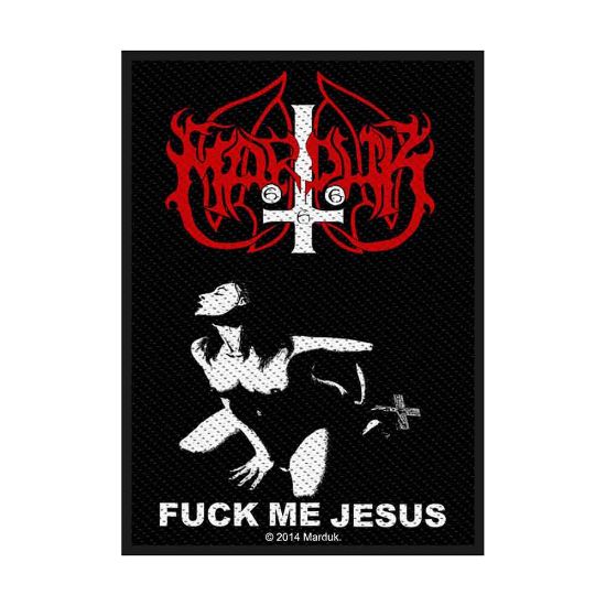 Picture of Marduk Woven Patch: Fuck Me Jesus (Standard)