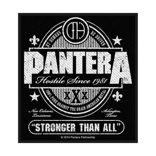 Picture of Pantera Woven Patch: Stronger Than All (Retail Pack) (Standard)