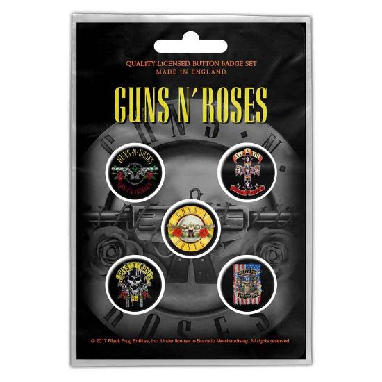 Picture of Guns N' Roses Button Badge Pack: Bullet Logo