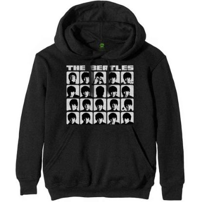Picture of The Beatles Unisex Pullover Hoodie: Hard Days Night Faces Mono