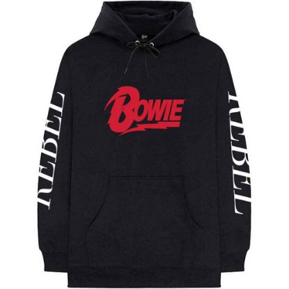 Picture of David Bowie Unisex Pullover Hoodie: Rebel Rebel
