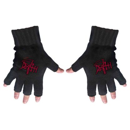 Picture of Death Unisex Fingerless Gloves: Logo